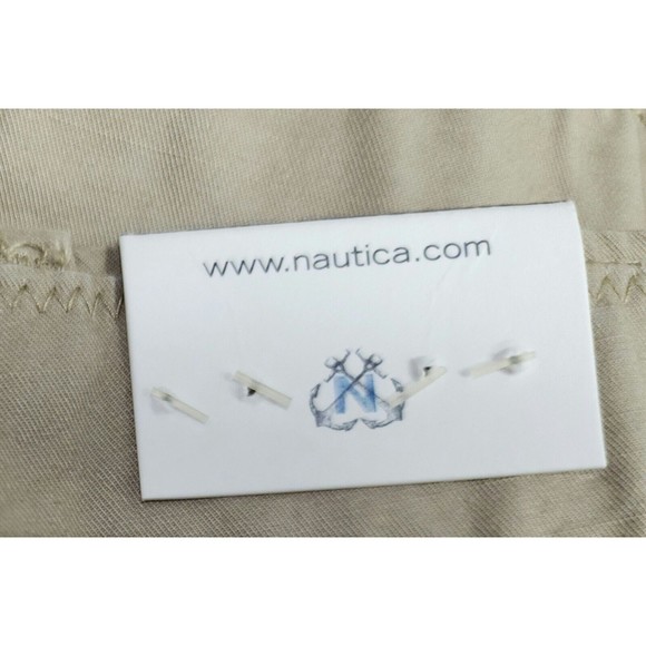 NWT Nautica Mens Cargo Pants Beige Beach-Sand Adjustable Waist & Hem Size 40x30 - Picture 13 of 16